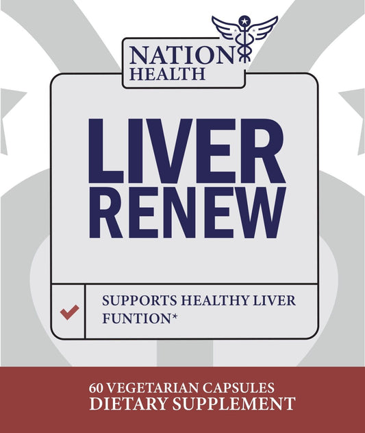 Liver Renew Supports Healthy Liver Function Nation Health - 60 Capsules