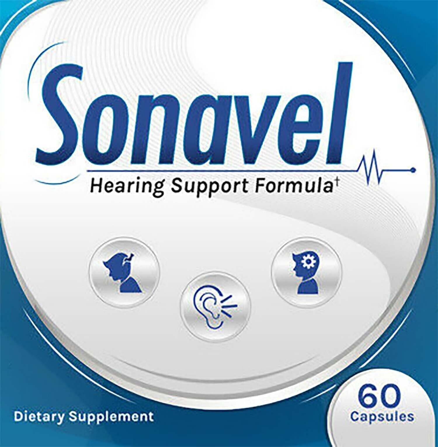 Sonavel Hearing Support and Tinnitus Formula - New 60 Capsules