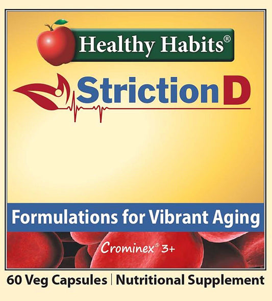 StrictionD Blood Health Support Supplement - Striction D 60 Veggie Capsules