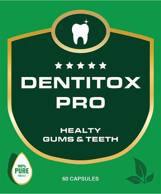 Dentitox Pro Capsules Gum Teeth and Oral Health Supplement - 60 Capsules