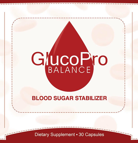 GlucoPro Balance Blood Health Supplement 30 Capsules Gluco Pro