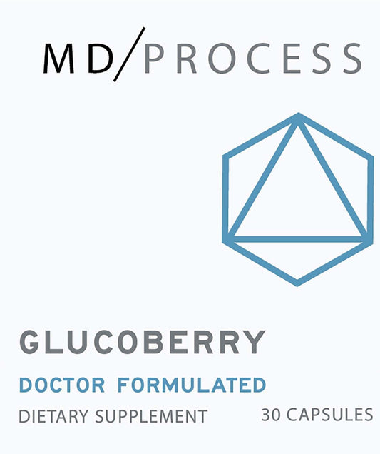 GlucoBerry Health Supplement by MD Process 30 Capsules Gluco Berry