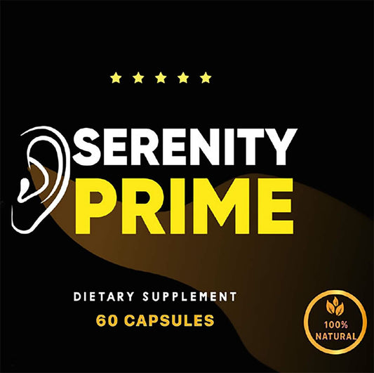 Serenity Prime Premium Tinnitus Ear Ringing Relief Supplement 60 Capsules