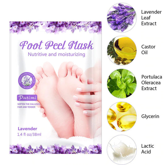 Luxury Foot Peel Mask - Natural Lavander